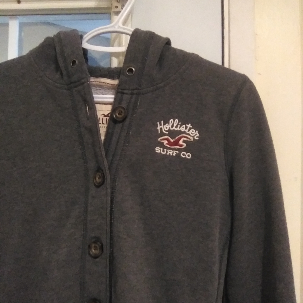 Hollister dark grey hoodie